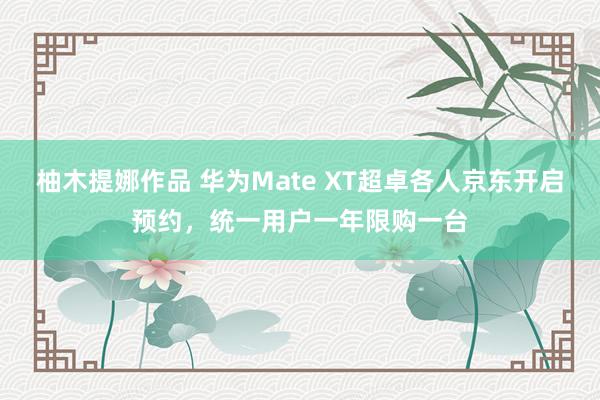 柚木提娜作品 华为Mate XT超卓各人京东开启预约，统一用户一年限购一台