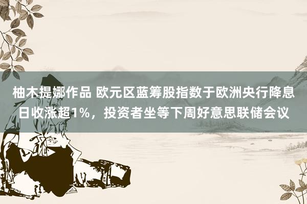 柚木提娜作品 欧元区蓝筹股指数于欧洲央行降息日收涨超1%，投资者坐等下周好意思联储会议