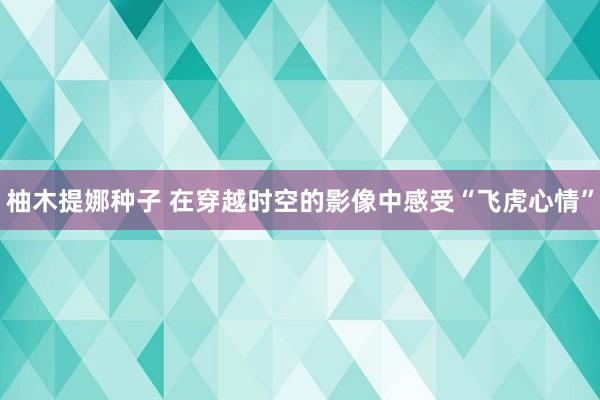 柚木提娜种子 在穿越时空的影像中感受“飞虎心情”