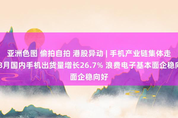 亚洲色图 偷拍自拍 港股异动 | 手机产业链集体走高 8月国内手机出货量增长26.7% 浪费电子基本面企稳向好