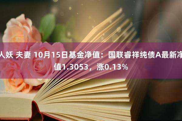 人妖 夫妻 10月15日基金净值：国联睿祥纯债A最新净值1.3053，涨0.13%