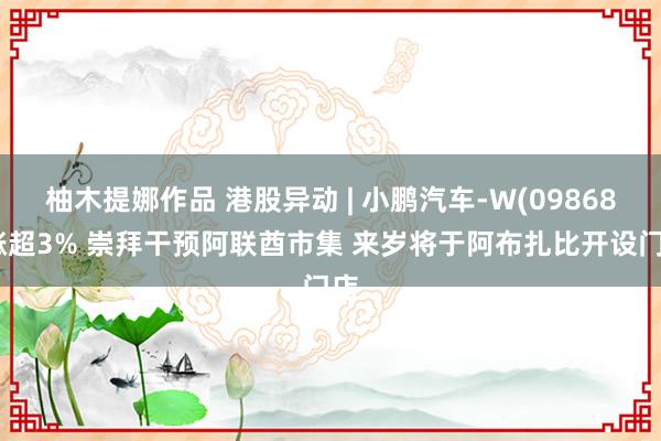 柚木提娜作品 港股异动 | 小鹏汽车-W(09868)涨超3% 崇拜干预阿联酋市集 来岁将于阿布扎比开设门店