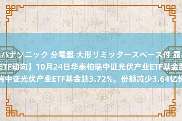 パナソニック 分電盤 大形リミッタースペース付 露出・半埋込両用形 【ETF动向】10月24日华泰柏瑞中证光伏产业ETF基金跌3.72%，份额减少3.64亿份