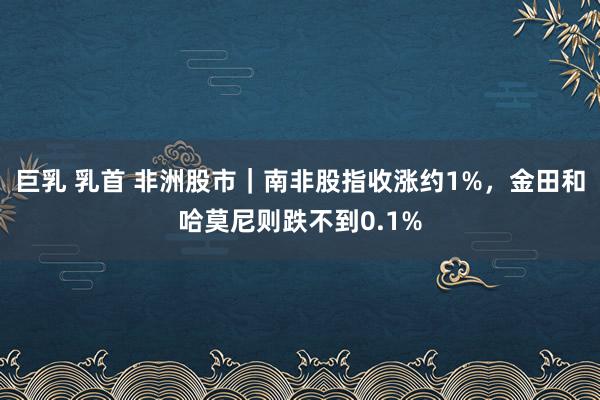 巨乳 乳首 非洲股市｜南非股指收涨约1%，金田和哈莫尼则跌不到0.1%