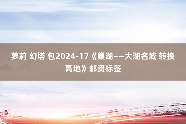 萝莉 幻塔 包2024-17《巢湖——大湖名城 转换高地》邮资标签