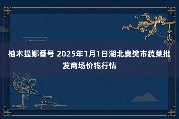 柚木提娜番号 2025年1月1日湖北襄樊市蔬菜批发商场价钱行情