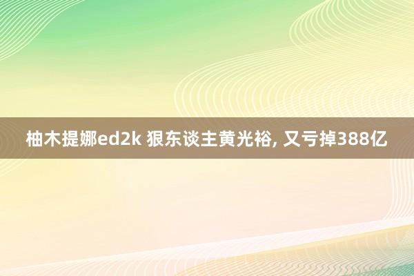 柚木提娜ed2k 狠东谈主黄光裕， 又亏掉388亿